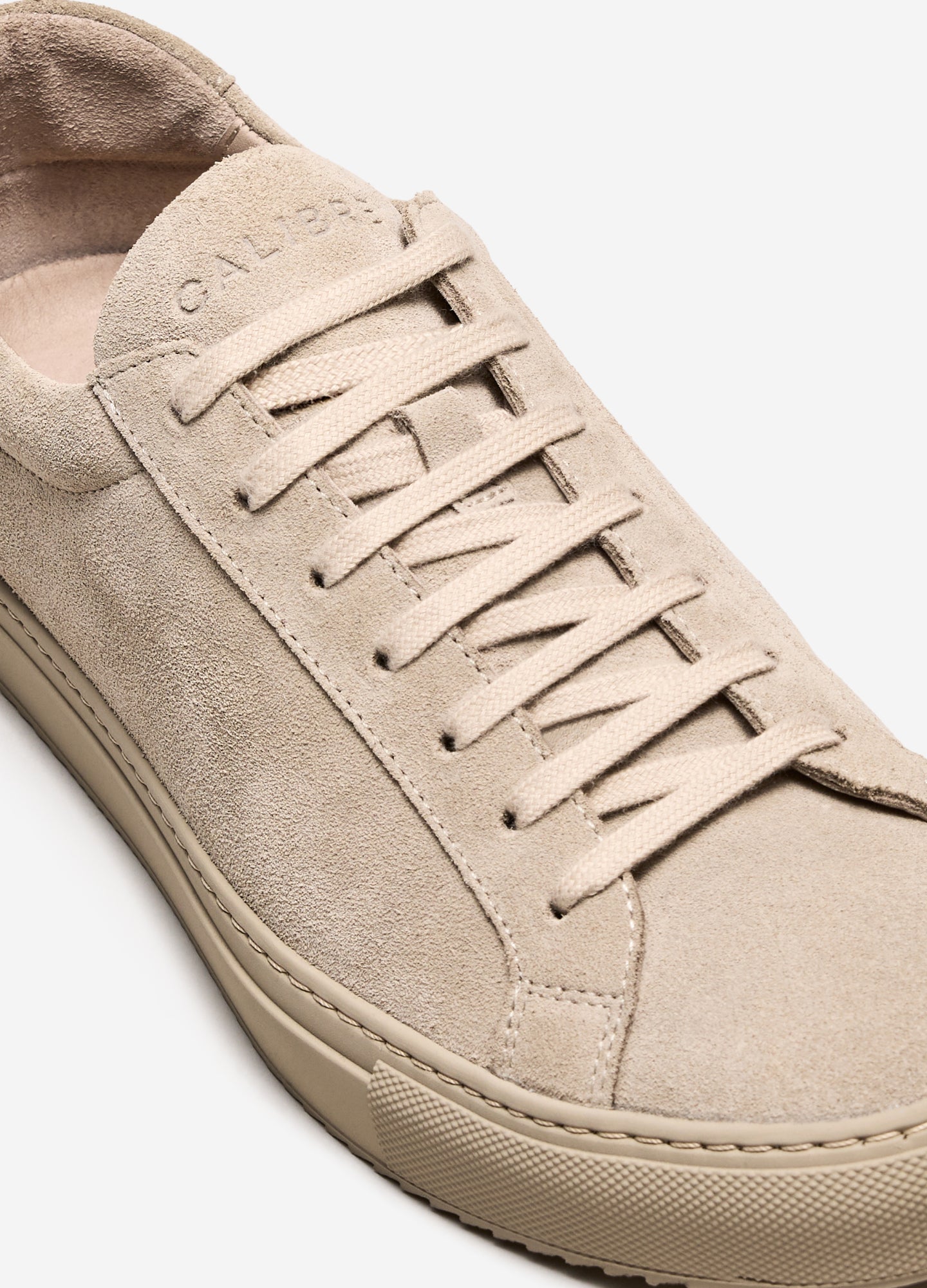 Tonal Suede Sneaker Stone