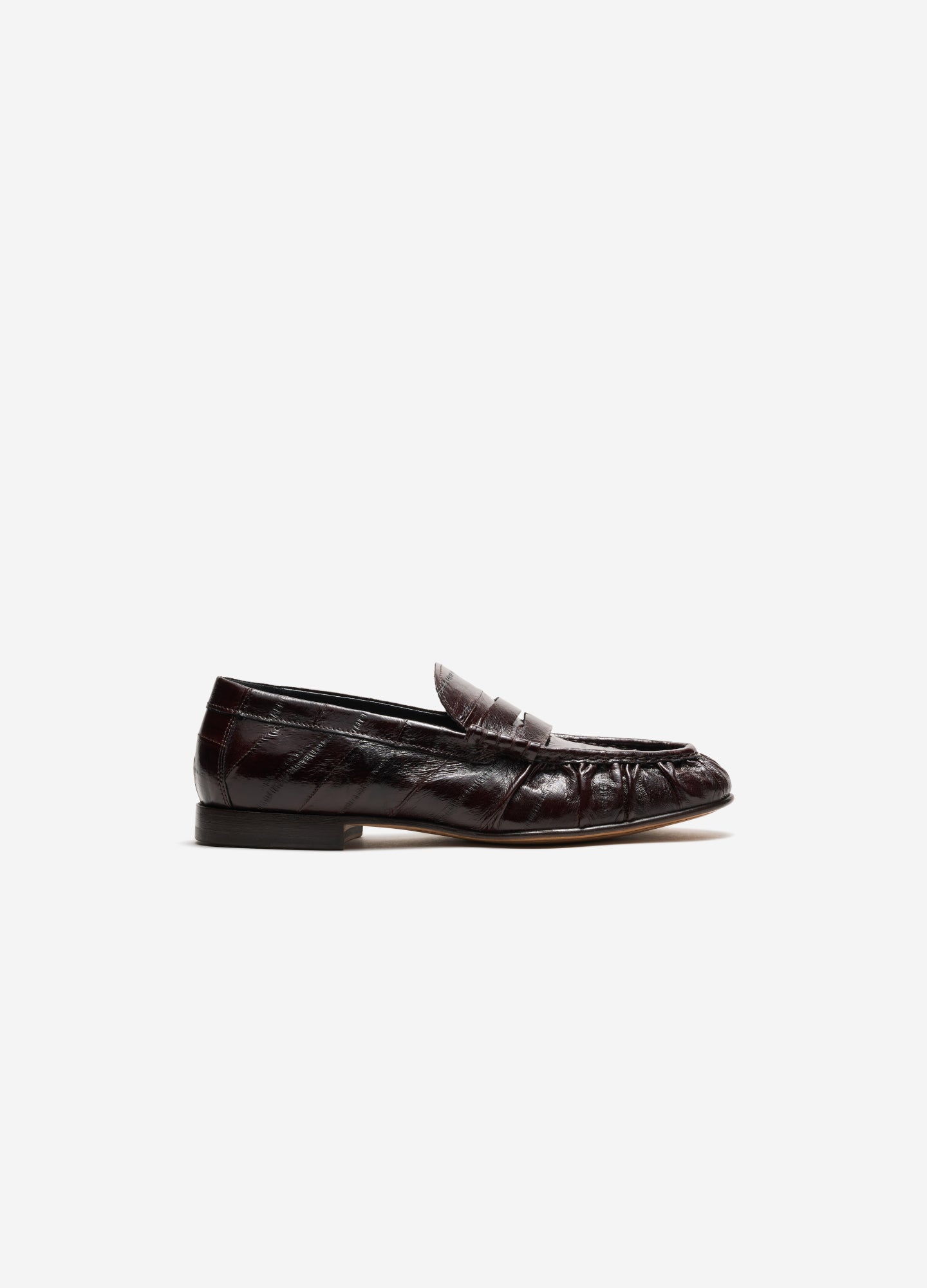 Handmade Eel Leather Loafer Burgundy