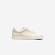Braided Elastic Leather Sneaker Cream