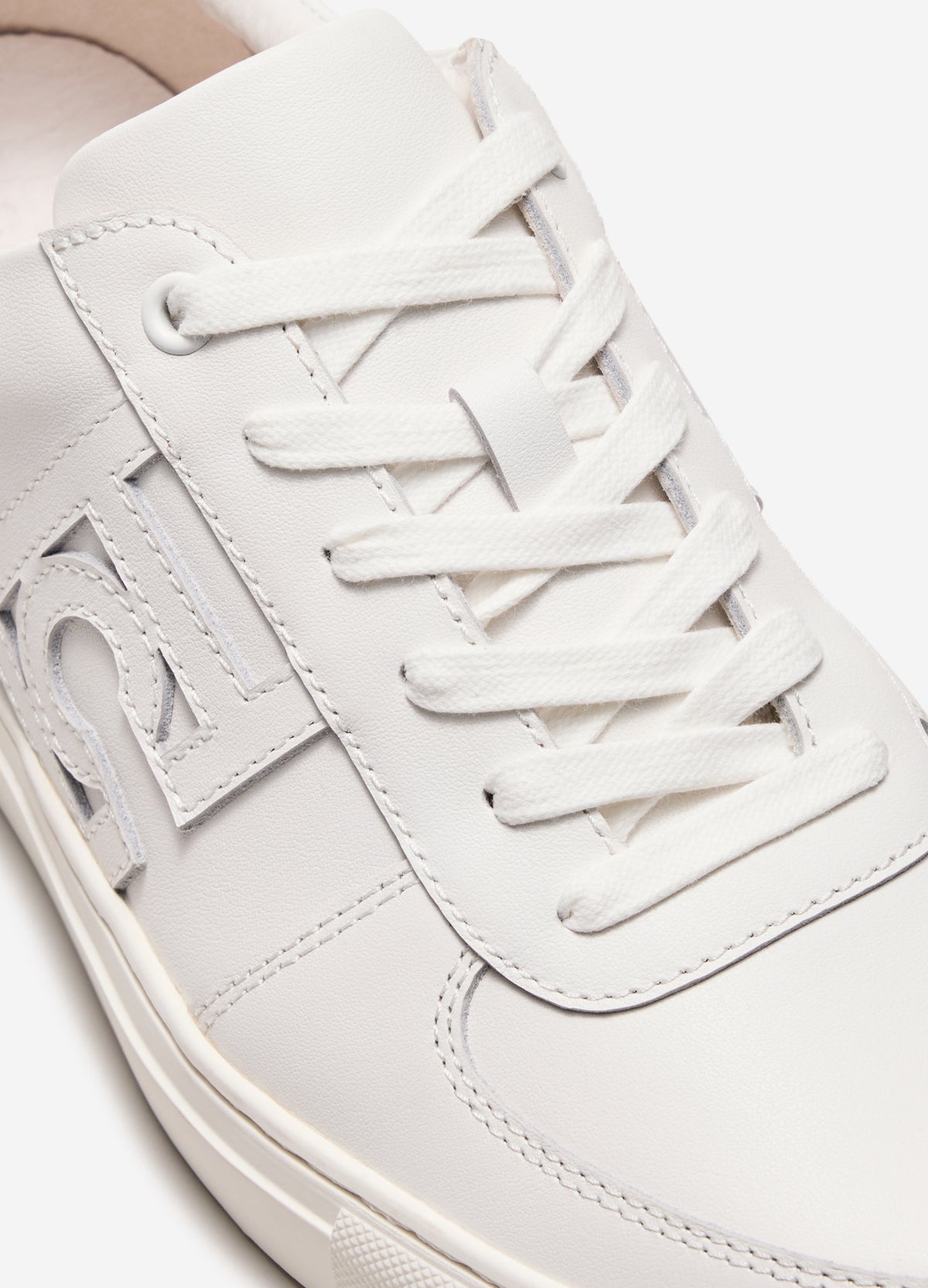 Monogram Leather Sneaker White