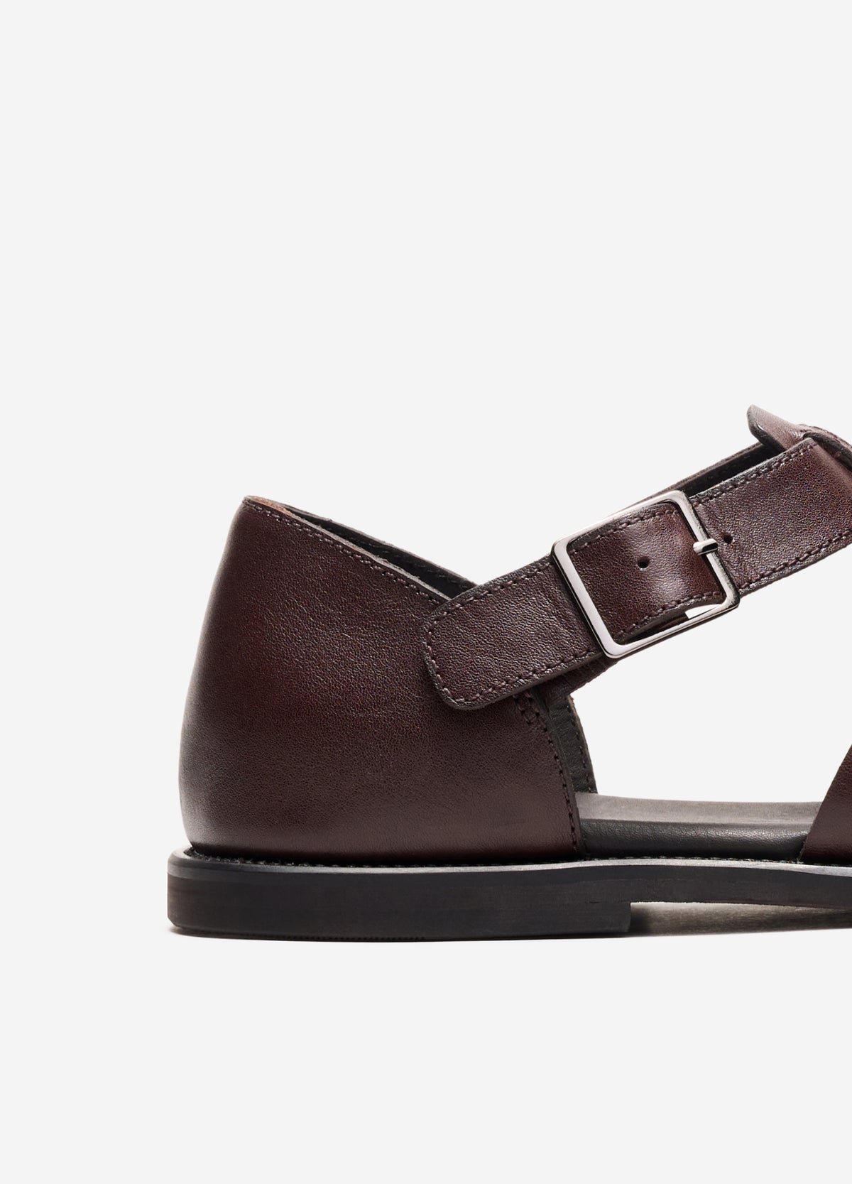 Leather Fisherman Sandal Chocolate