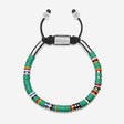 Nialaya Disc Beaded Bracelet Green Combo