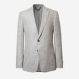 Linen Cotton Textured Twill Blazer Silver
