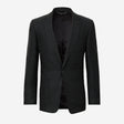 Textured Linen Wool Blazer Dark Khaki