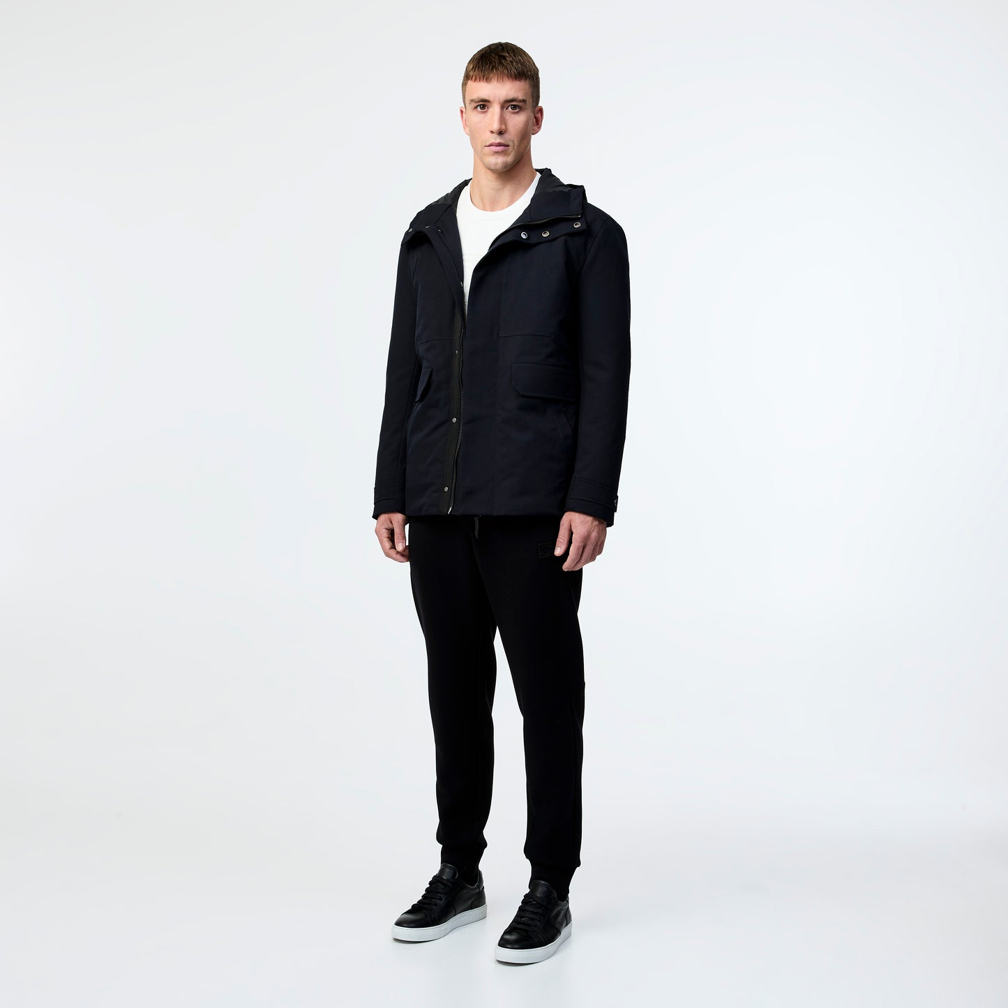 Tech Down Parka Jacket Navy