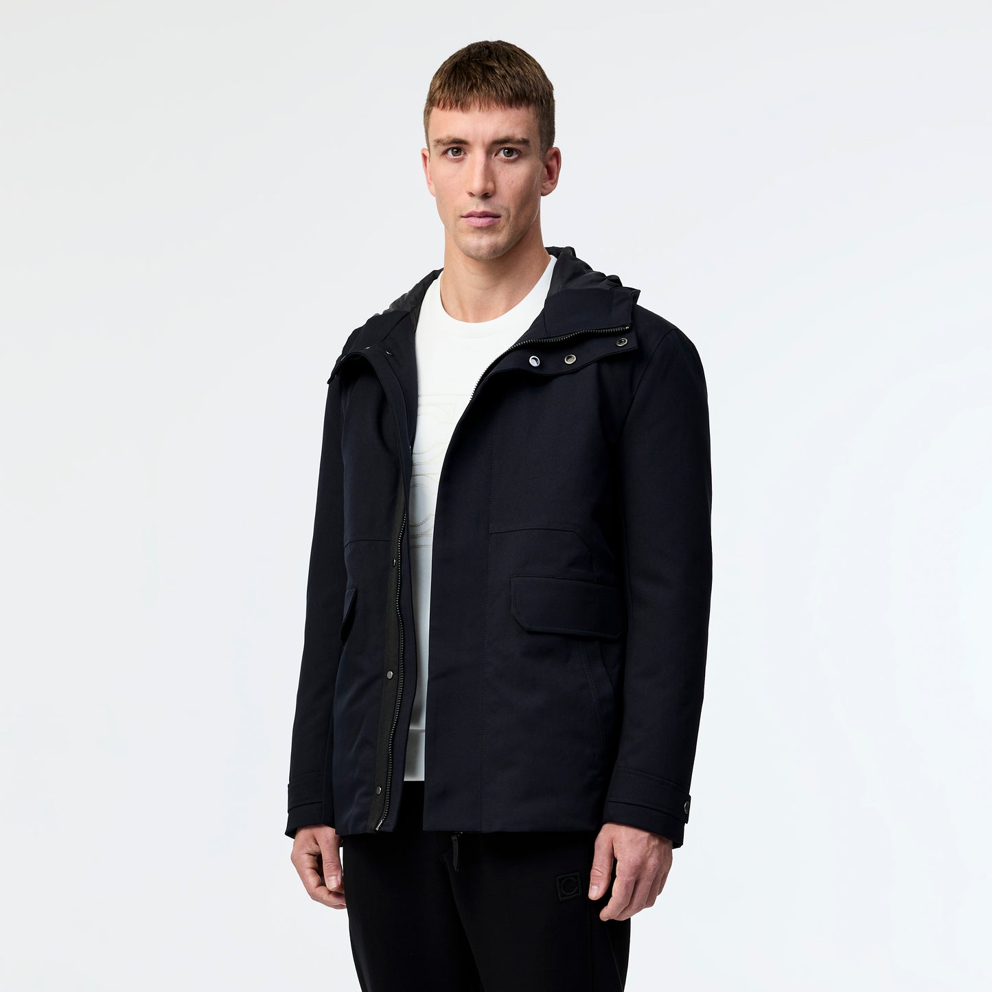 Tech Down Parka Jacket Navy