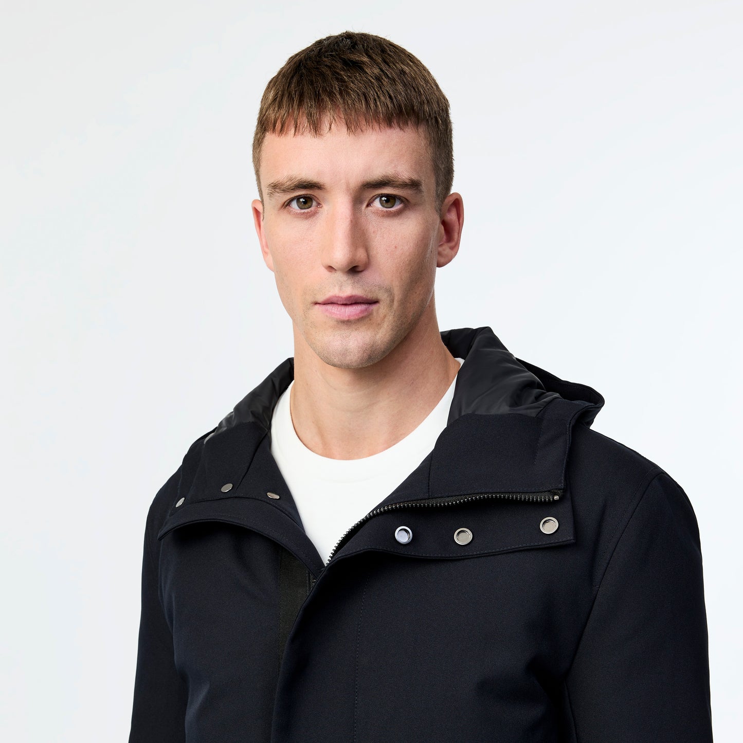 Tech Down Parka Jacket Navy