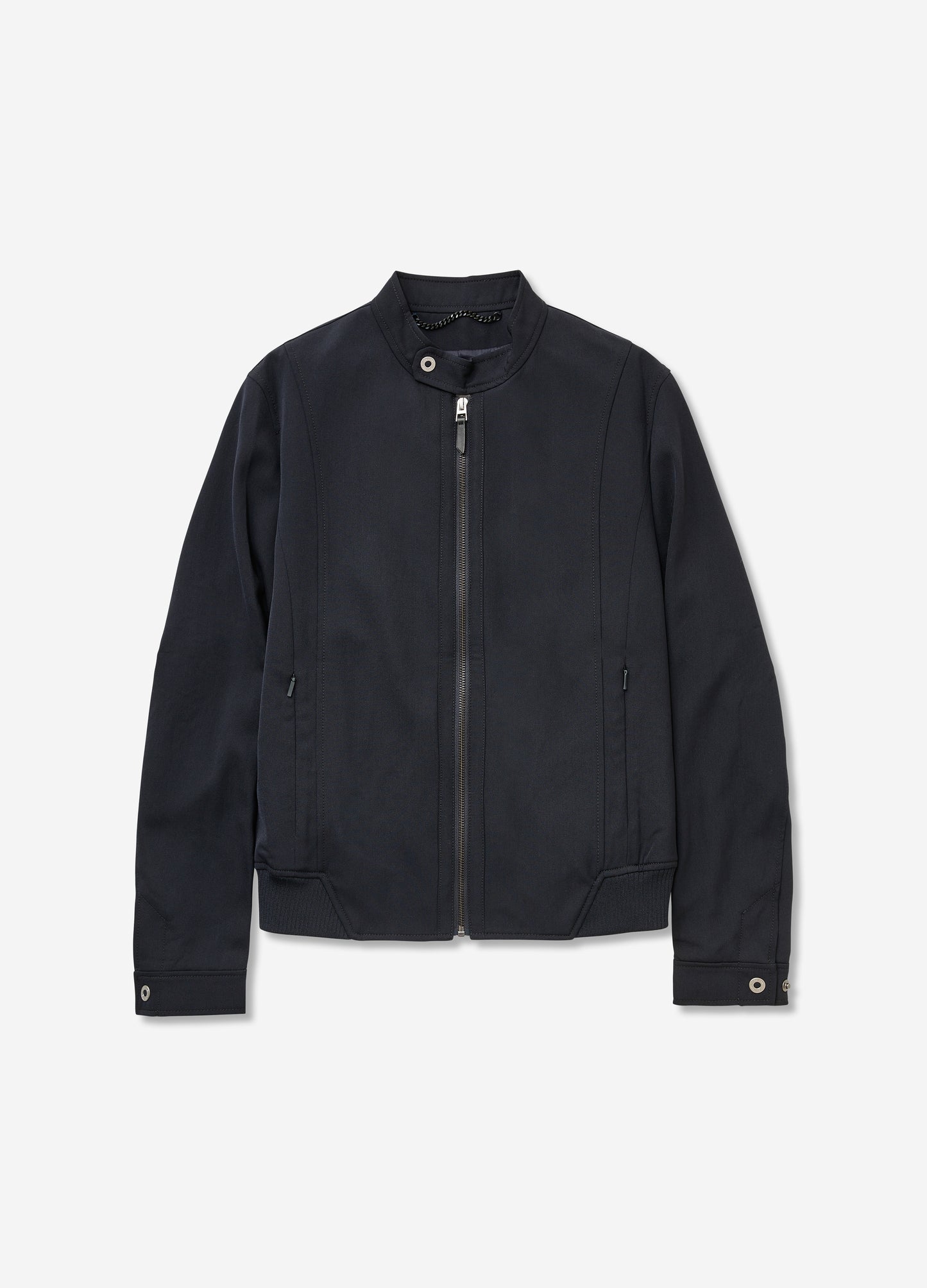 Tech Wool Harrington Jacket Navy