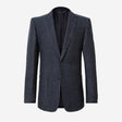 Linen Cotton Denim Blazer Navy Dark