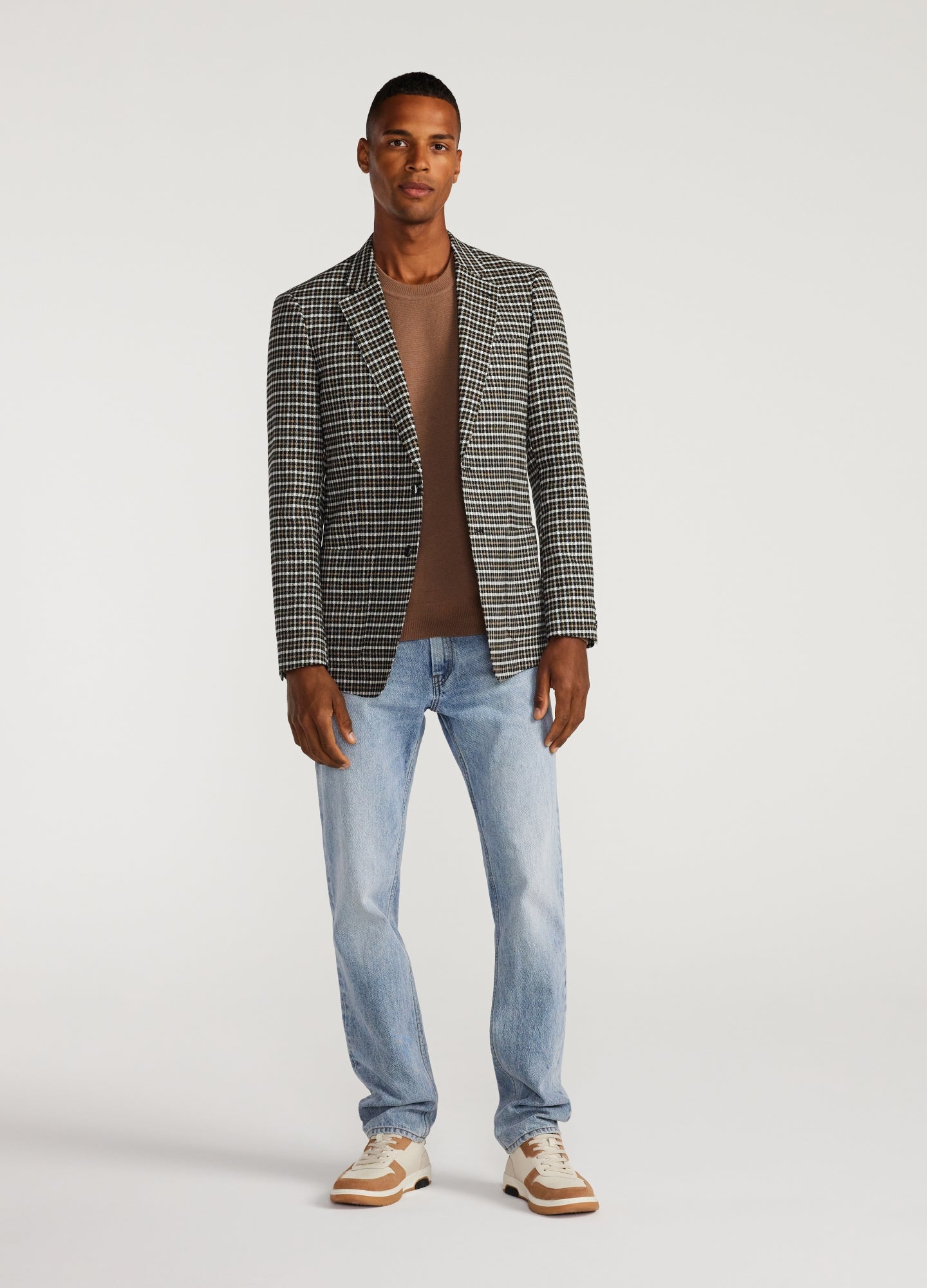 Double Check Blazer Camel