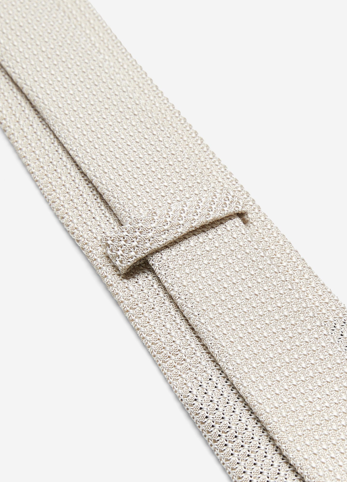 Knit Effect Regular Tie Natural