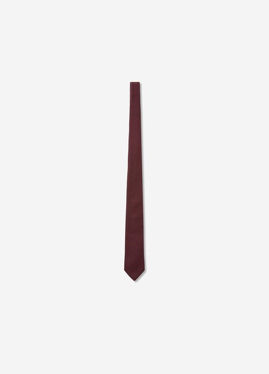 Knit Effect Regular Tie Wine