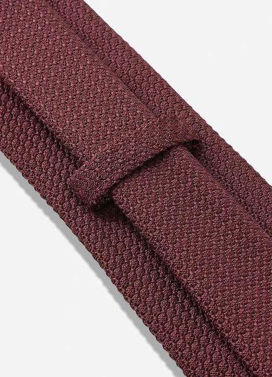Knit Effect Regular Tie Wine