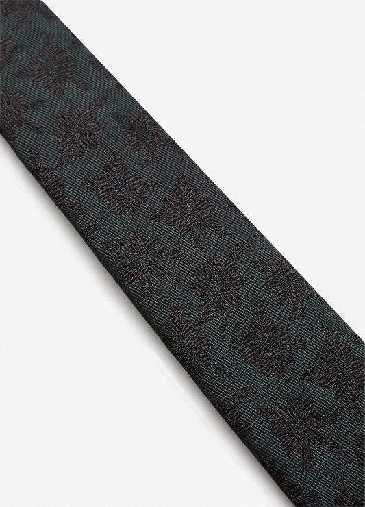 Floral Jacquard Tie Green Combo