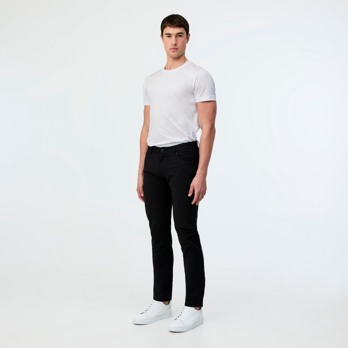Cotton Stretch Chinos Black