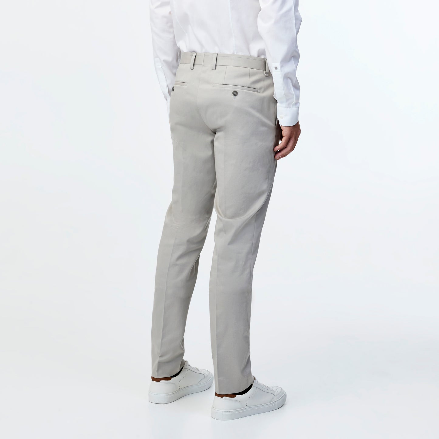Twill Stretch Cotton Pant Neutral