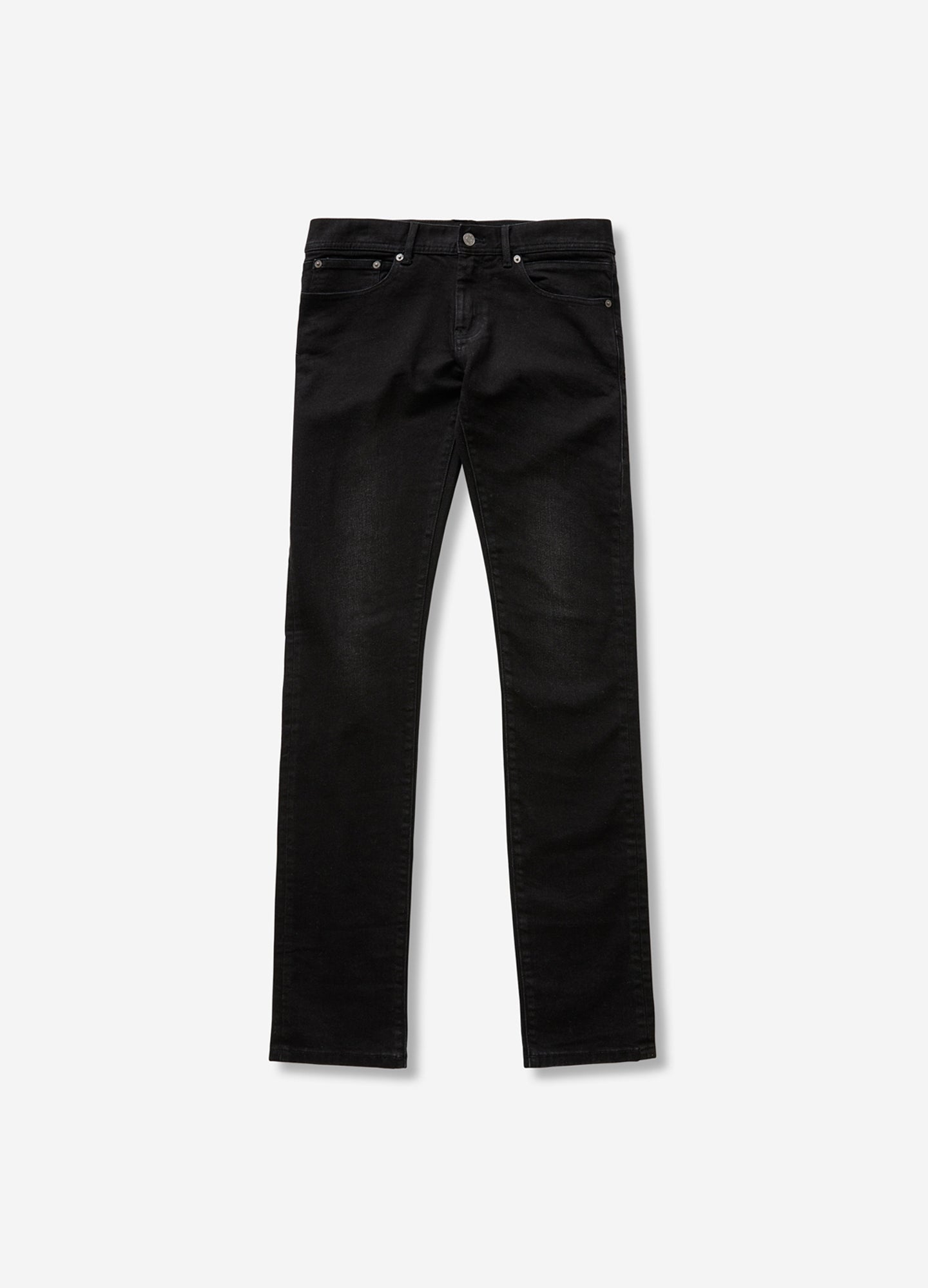 Skinny Fit Washed Denim Jeans Black