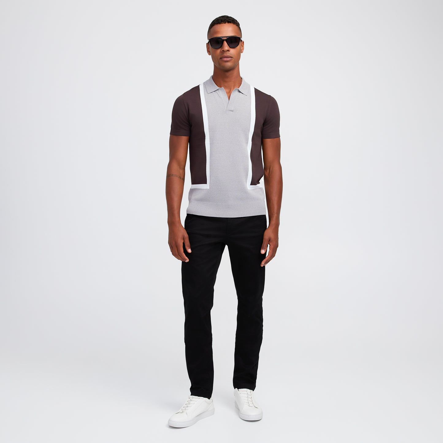 Slim Fit Cotton Stretch Chinos Black