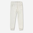 Neoprene Drawstring Sweatpants Ecru