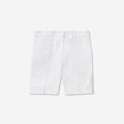 Textured Tech Cotton Shorts White