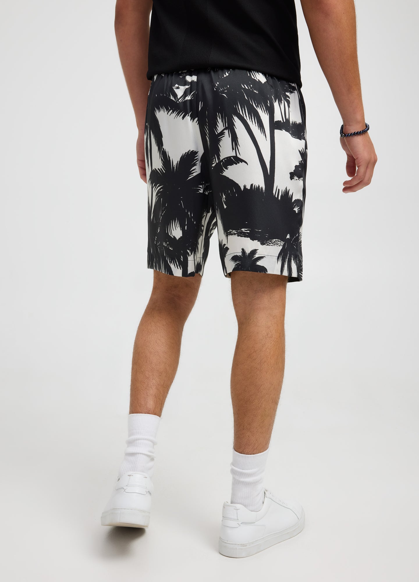 Palm Springs Print Shorts Off White
