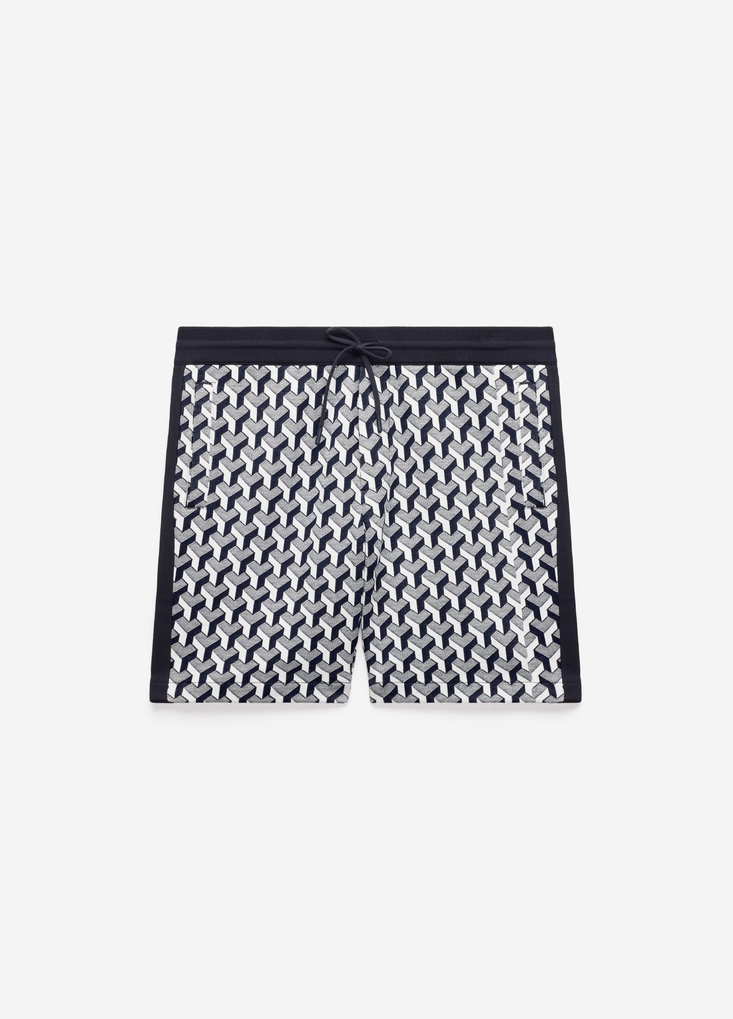 Jacquard Sweat Shorts Navy