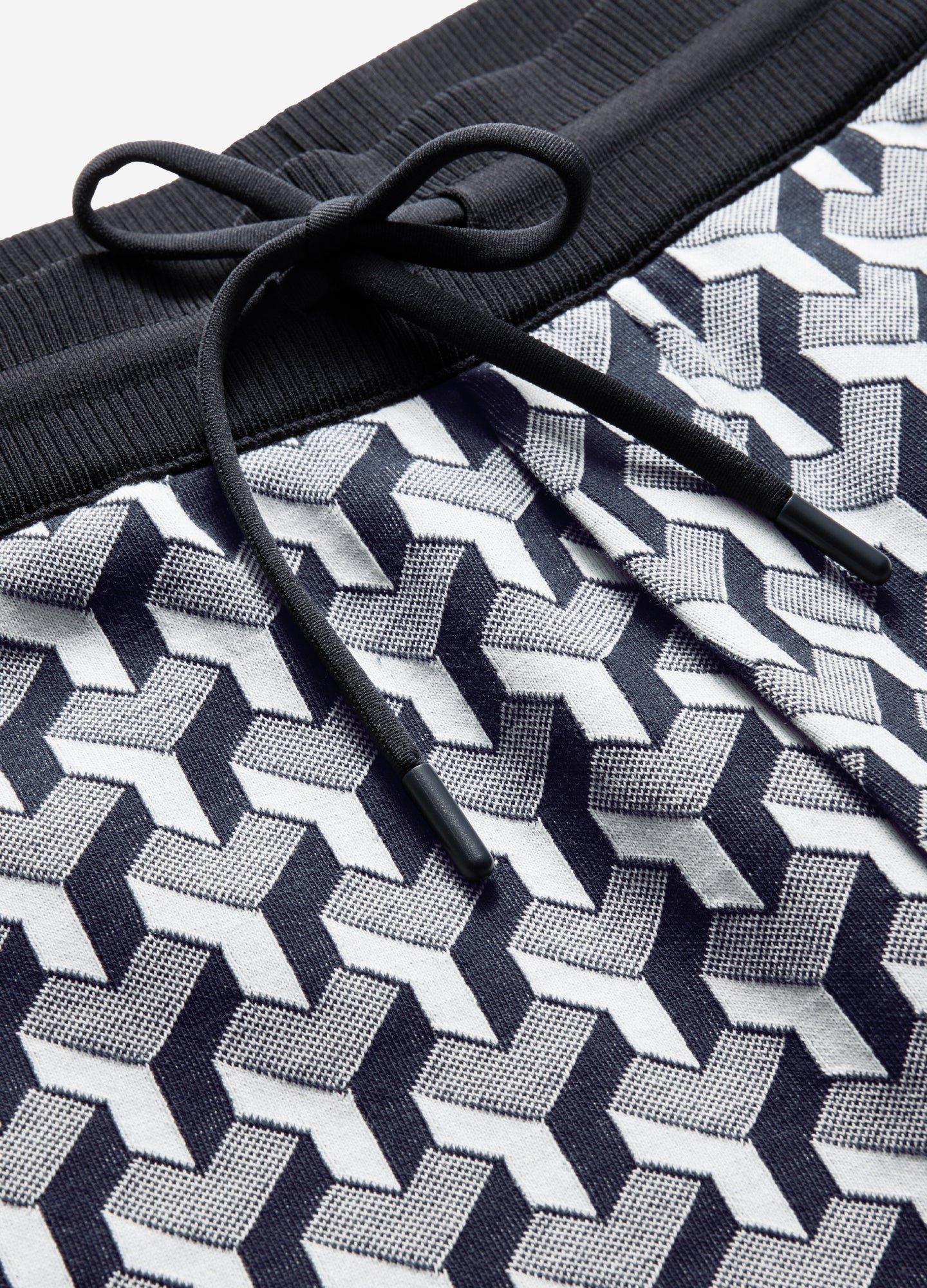 Jacquard Sweat Shorts Navy