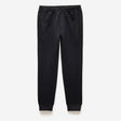 Contrast Trim Sweatpants Black