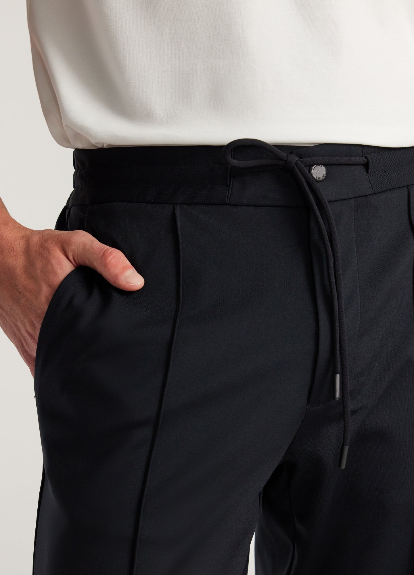 Performance Pintucked Pants Black