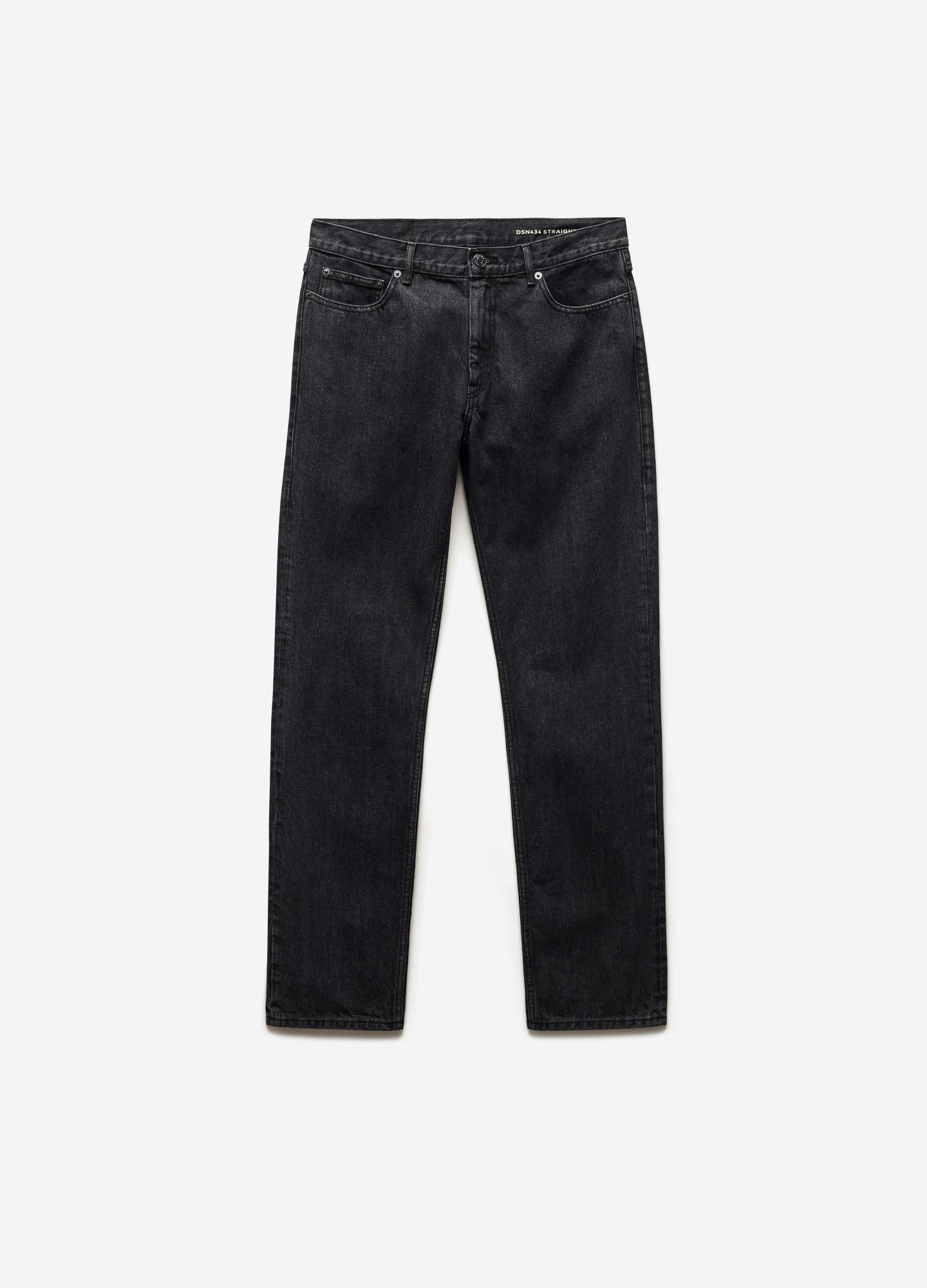 Straight Leg Denim Jeans Black