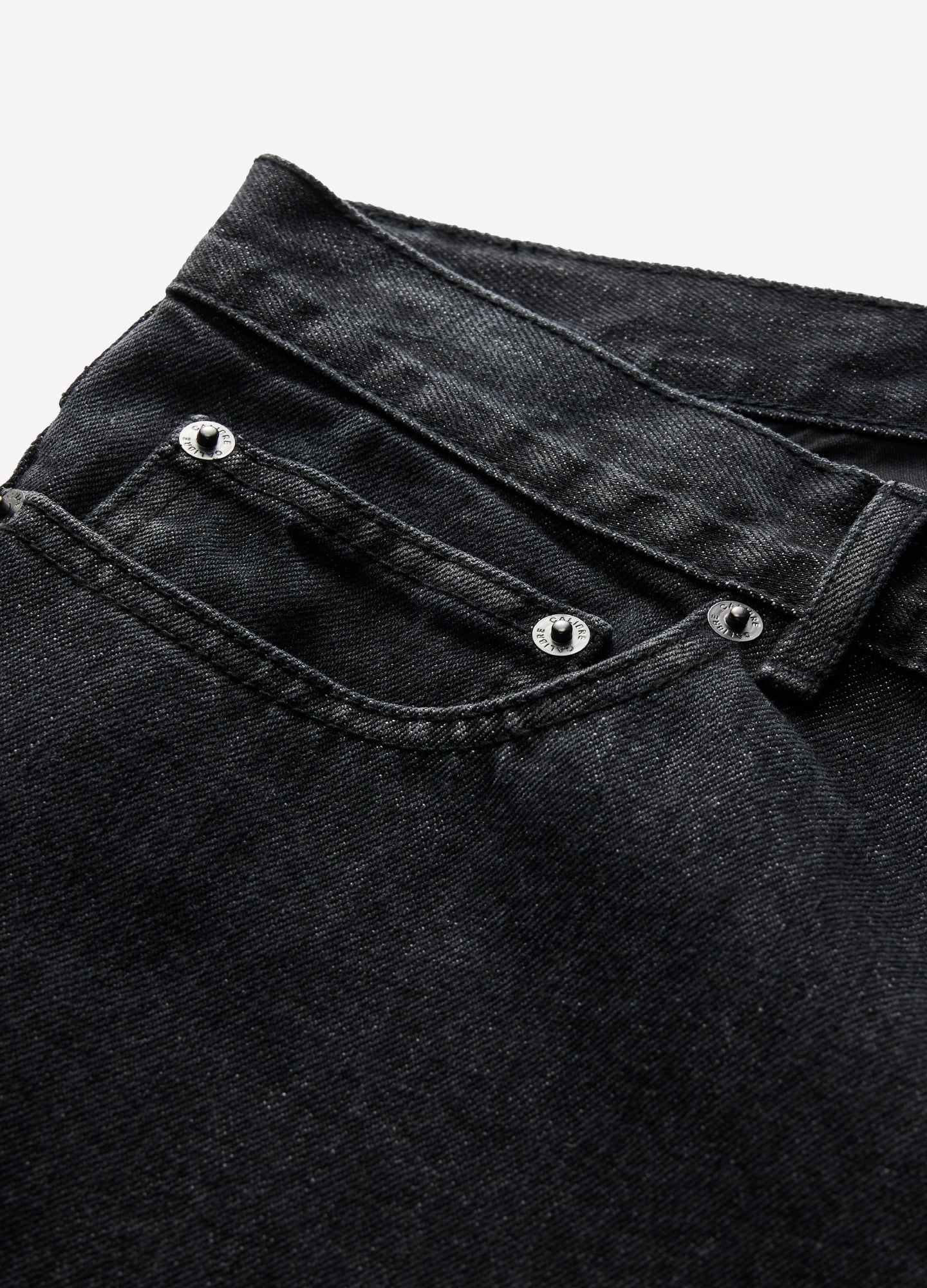 Straight Leg Denim Jeans Black