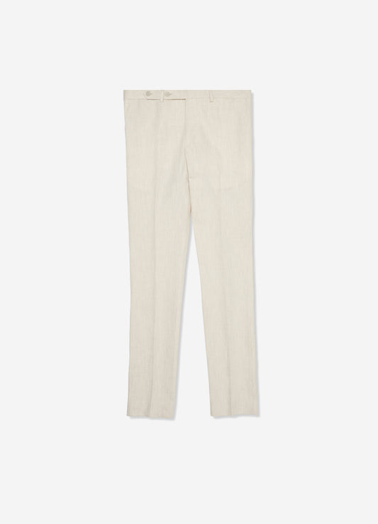 Linen Cotton Suit Pant Natural