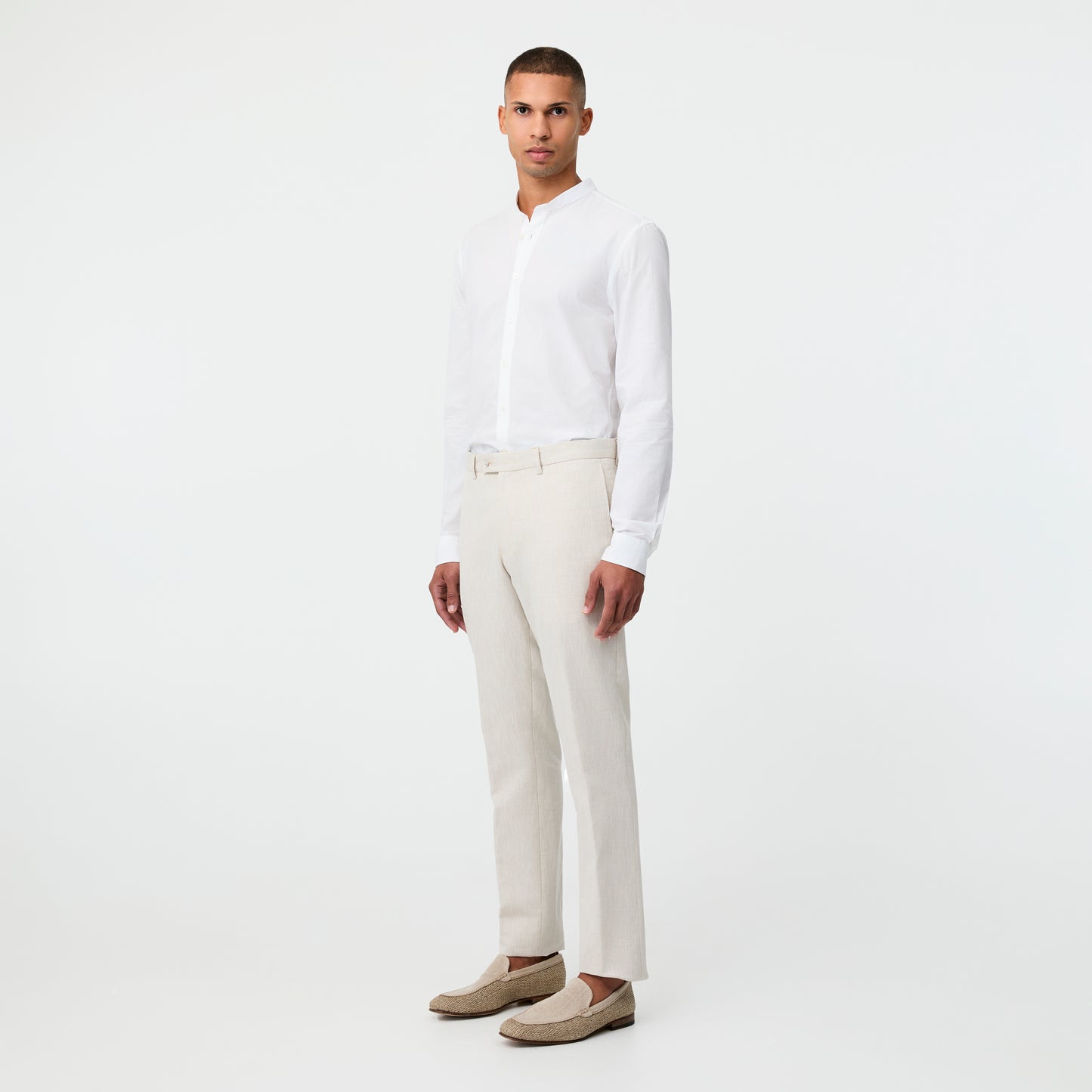 Linen Cotton Suit Pant Natural
