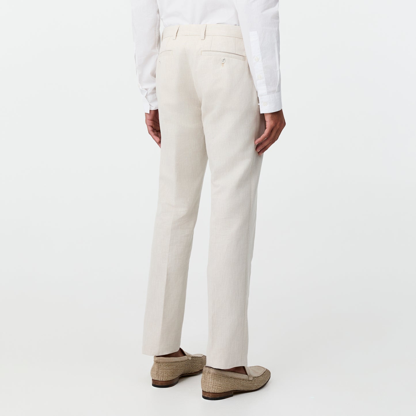 Linen Cotton Suit Pant Natural