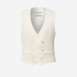 Double Breasted Tuxedo Waistcoat Ivory