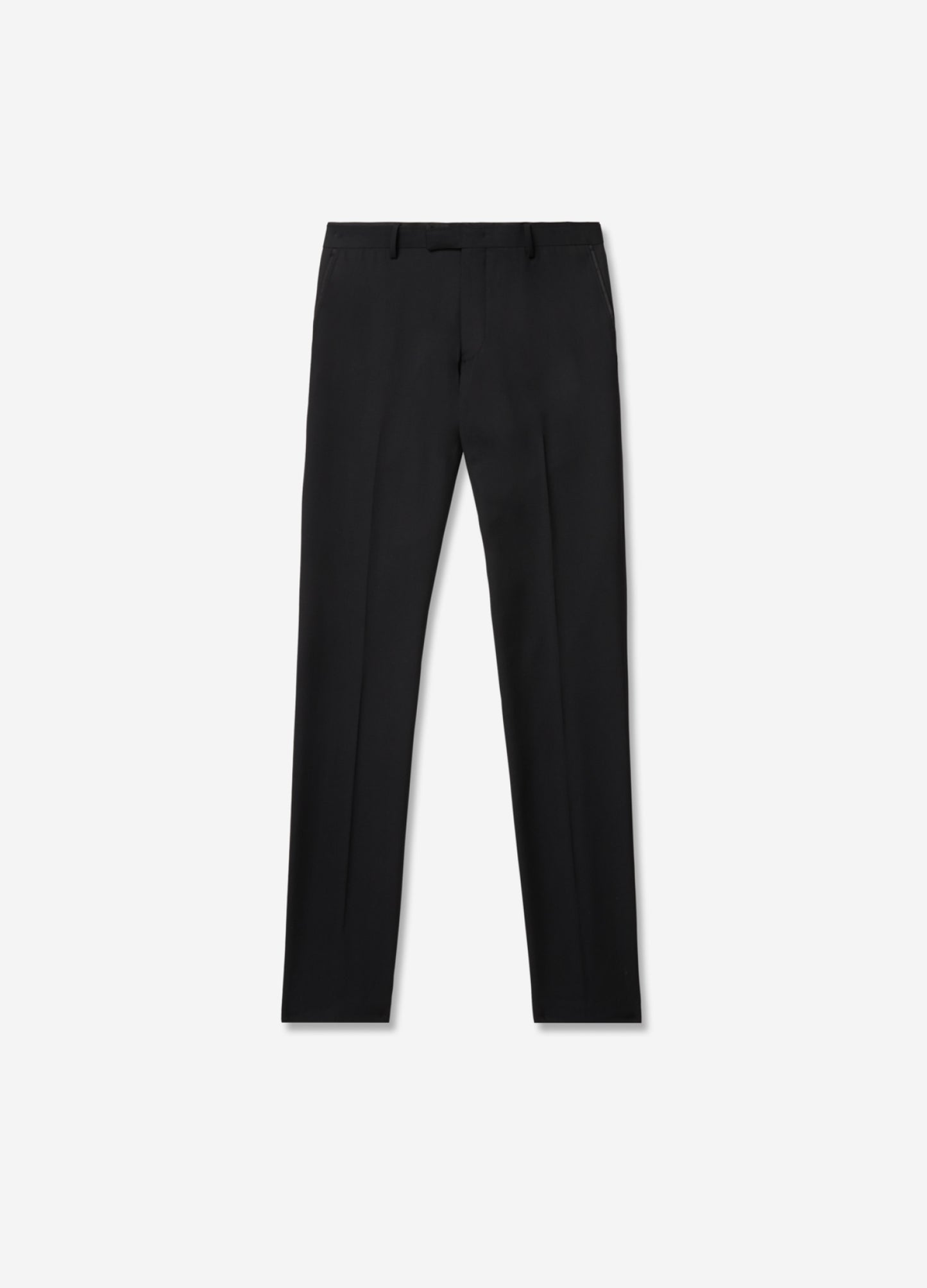 Slim-Fit Pure Wool Evening Pant Black