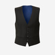 Wool Twill Waistcoat Black