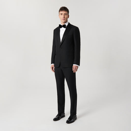 Modern Tuxedo Jacket Black