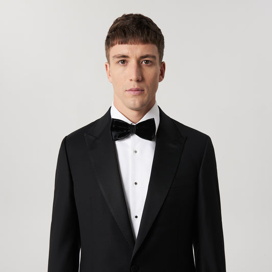 Modern Tuxedo Jacket Black