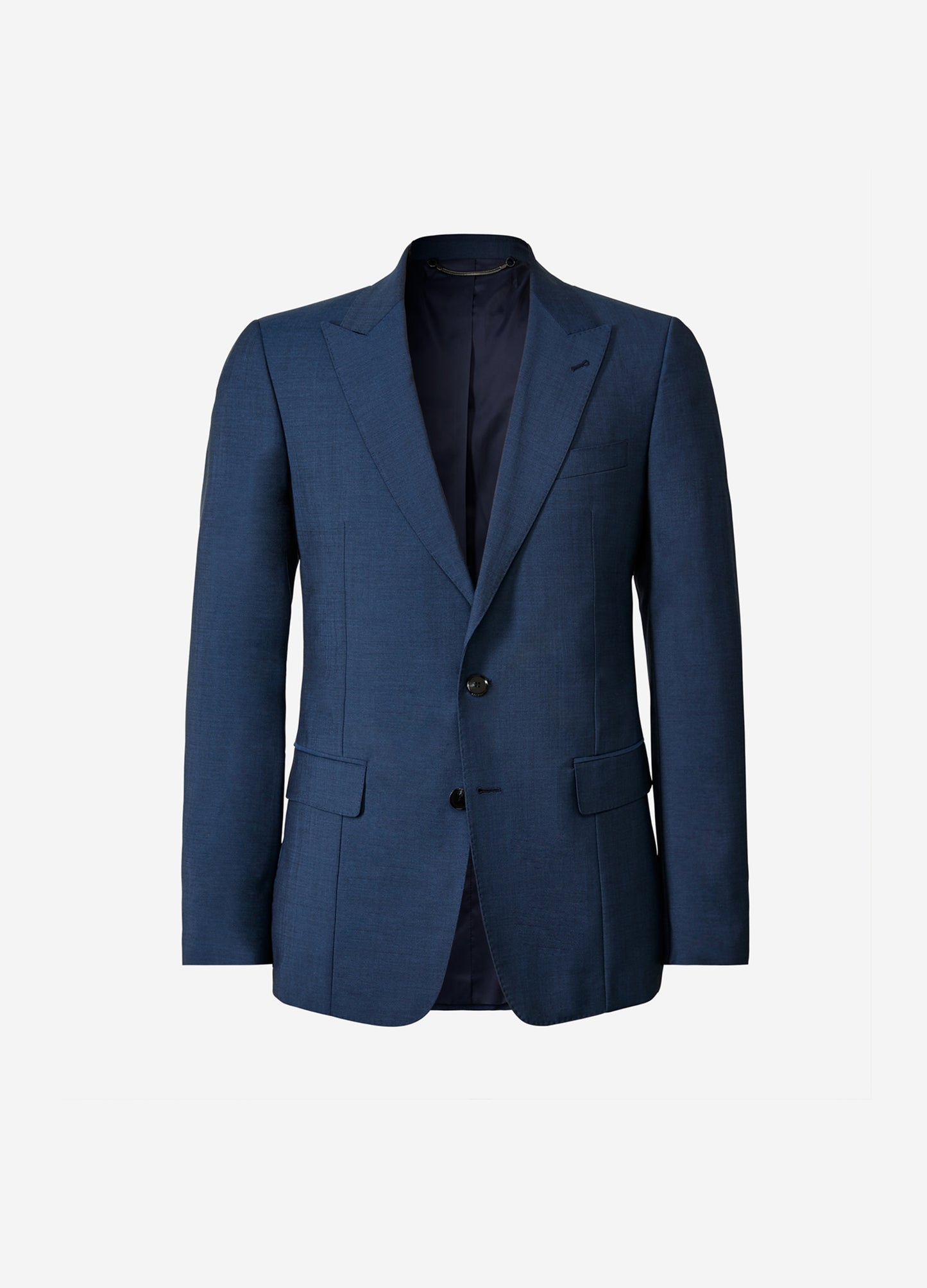 Wool Mohair Stretch Suit Jacket Airforce Blue