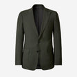 Wool Mohair Stretch Suit Jacket Khaki