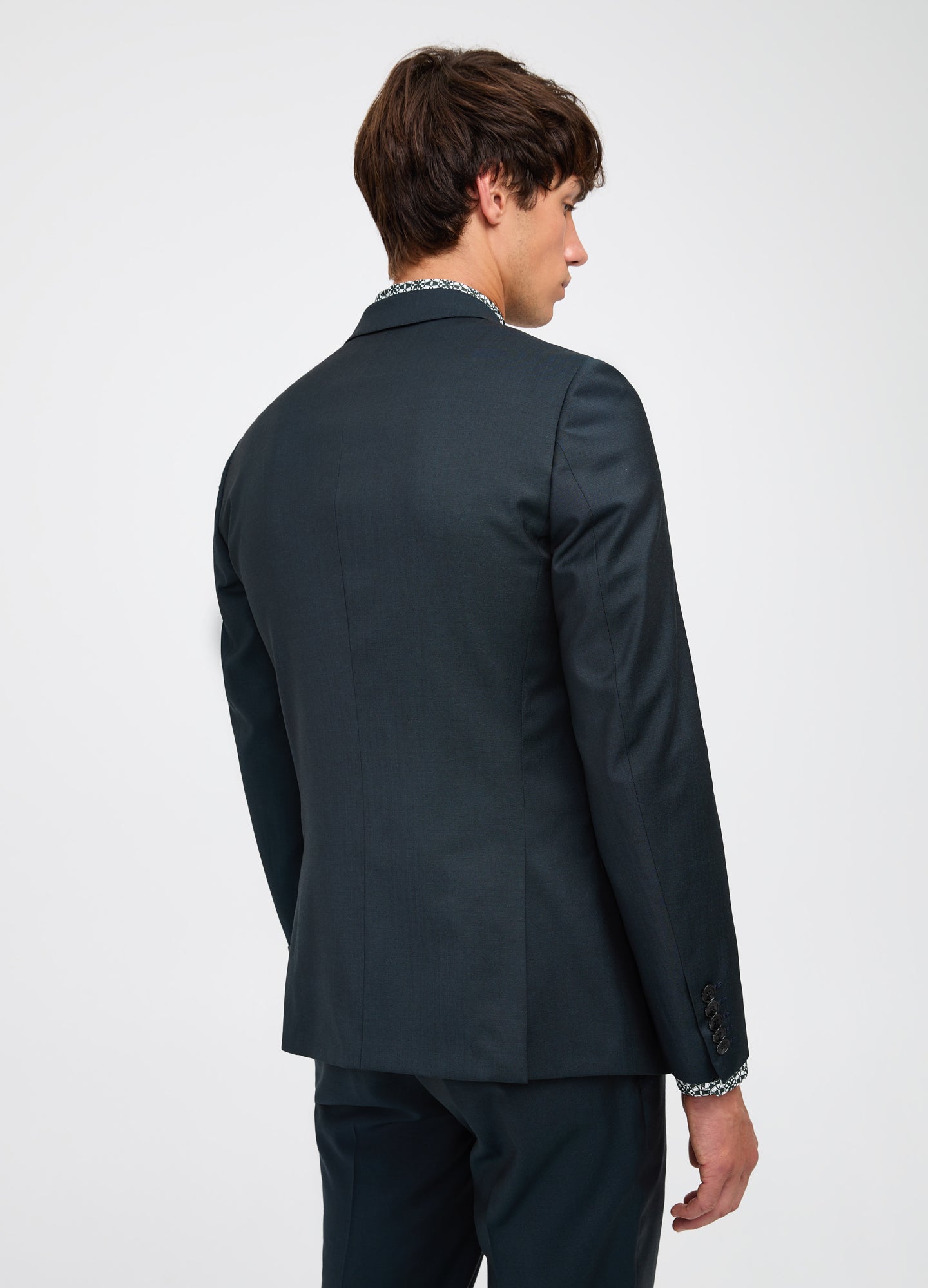 Tonal Twill Suit Jacket Dark Green