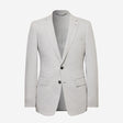 Linen Cotton Twill Suit Jacket Silver