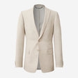 Linen Cotton Twill Suit Jacket Natural