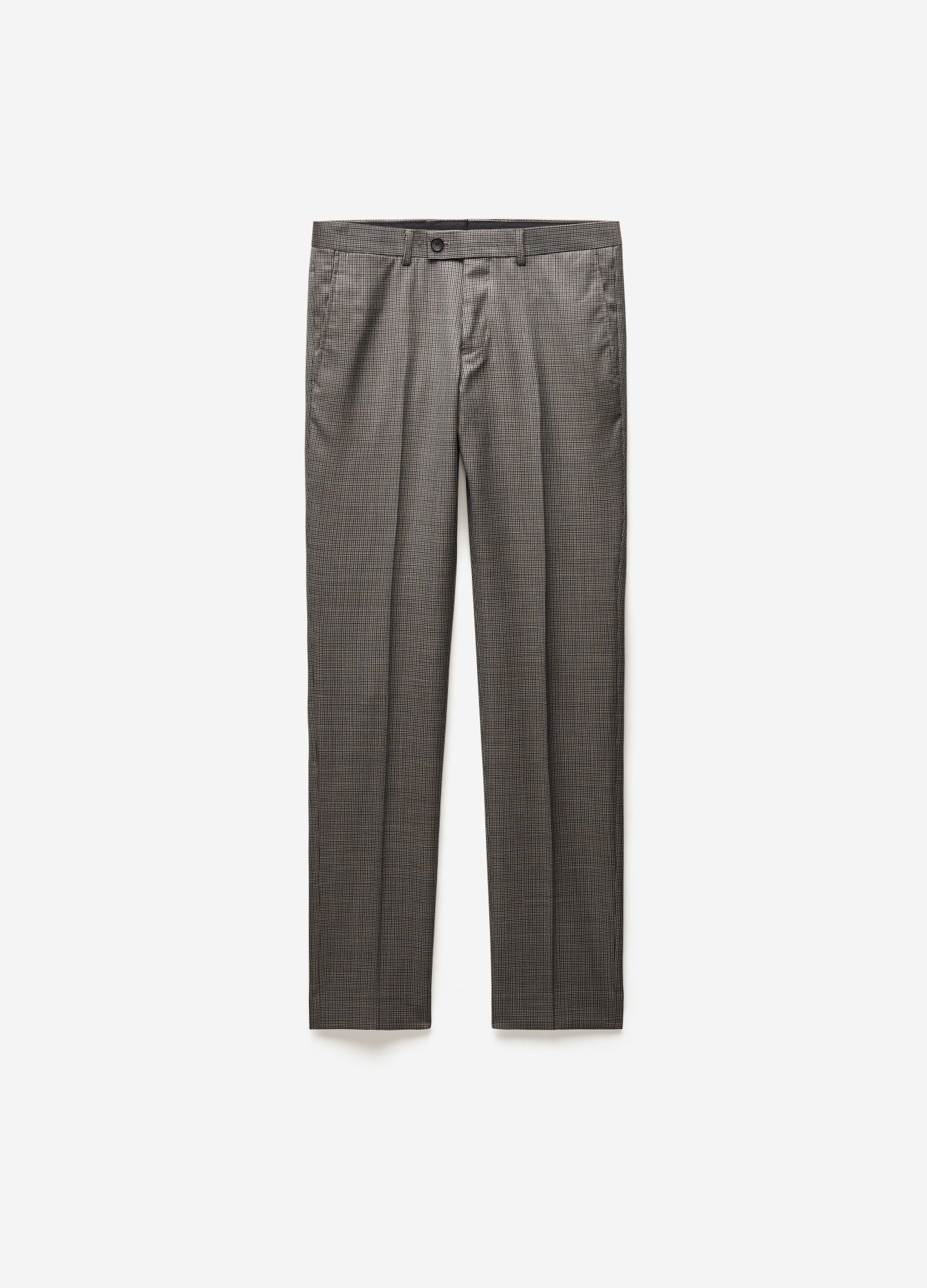 Micro Check Suit Pants Taupe