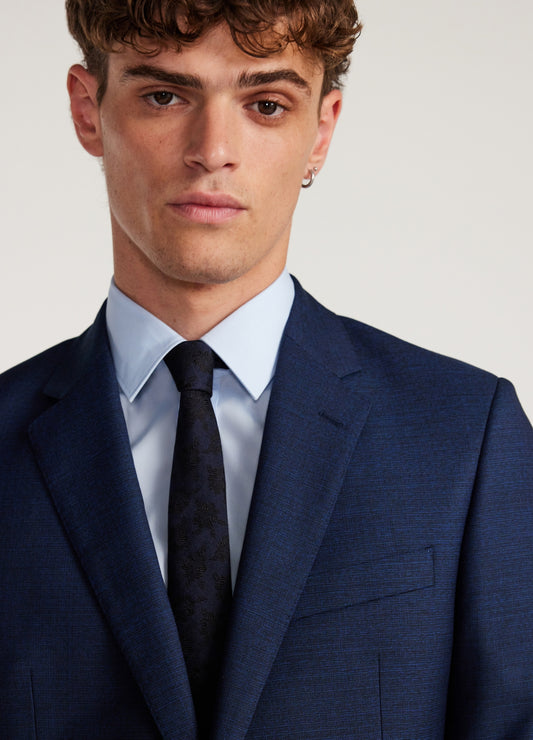 Crosshatch Suit Jacket Dark Teal