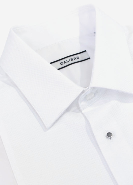 Tailored Fit Marcella Bib Tuxedo Shirt White
