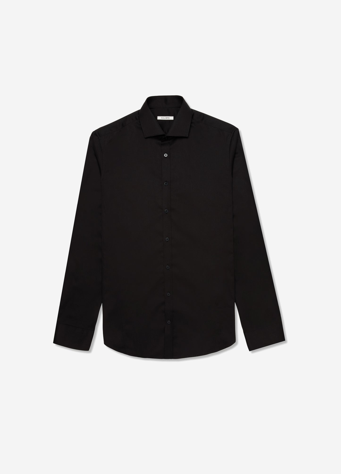 Signature Tailored Twill Shirt Black