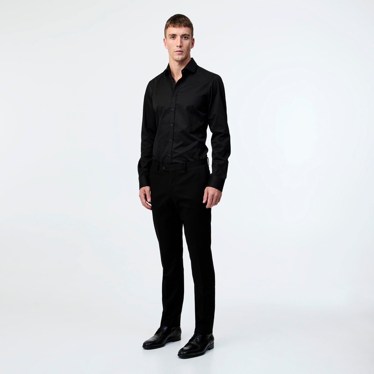 Signature Tailored Twill Shirt Black