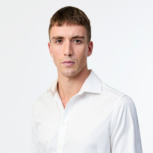 Signature Tailored Twill Shirt White